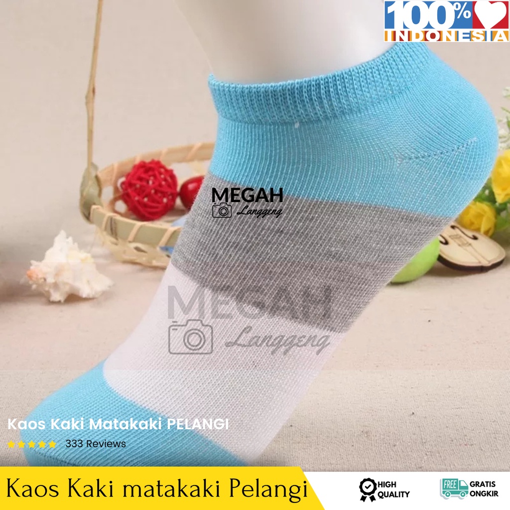 KAOS KAKI PELANGI PENDEK PREMIUM QUALITY, KAOS KAKI PENDEK POLKADOT / KAOS KAKI MATA KAKI, KAOS KAKI PENDEK SEMATA KAKI PREMIUM /KAOS KAKI MATA KAKI WANITA / PRIA 5 KAOS KAKI SE MATA KAKI POLOS -KAOS KAKI PENDEK MATAKAKI POLOS