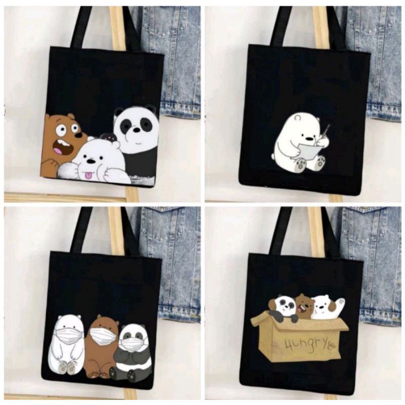 Tas Tote Panda &amp; Friend