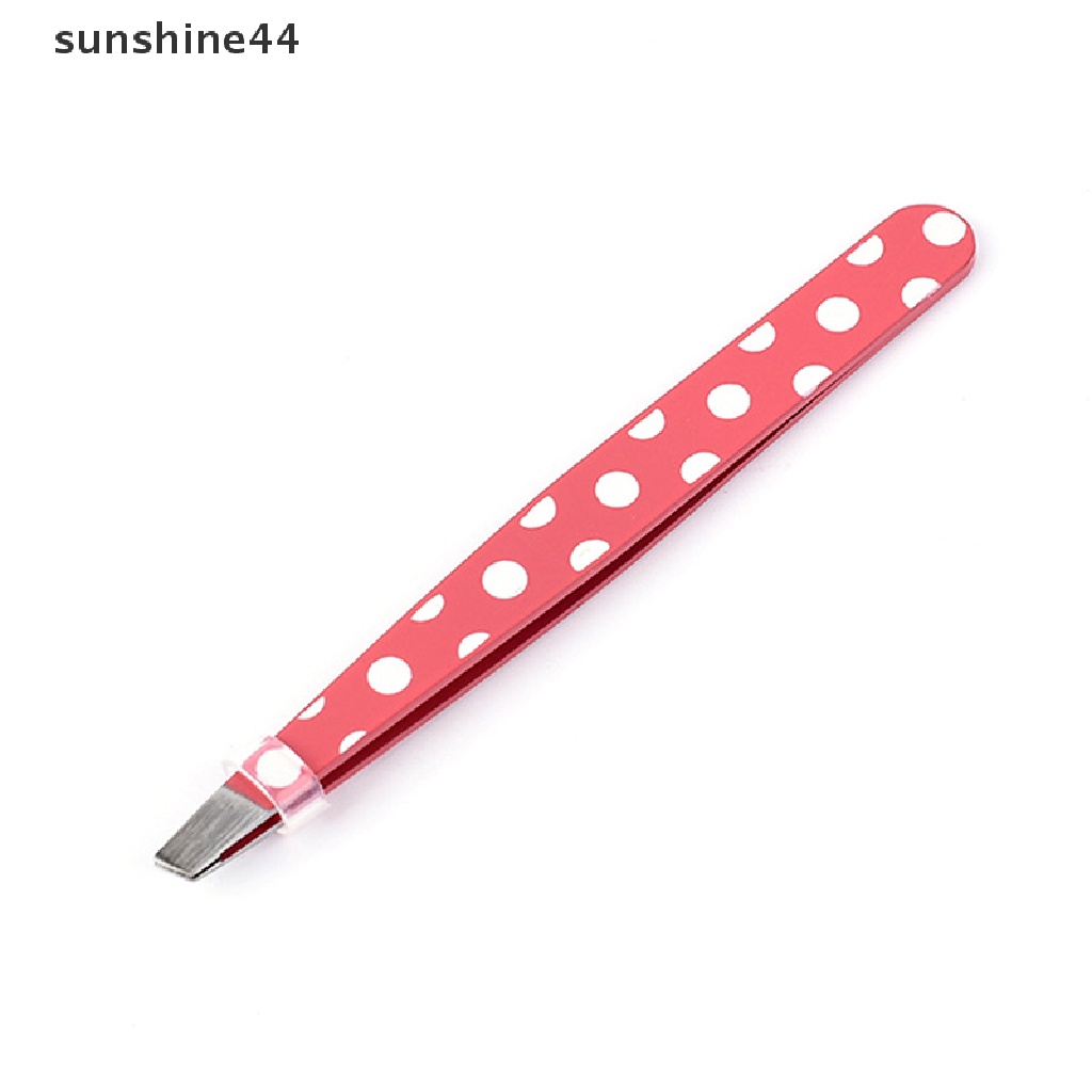 Sunshine 2Pcs / Set Pinset Pencabut Alis Bahan Stainless Steel