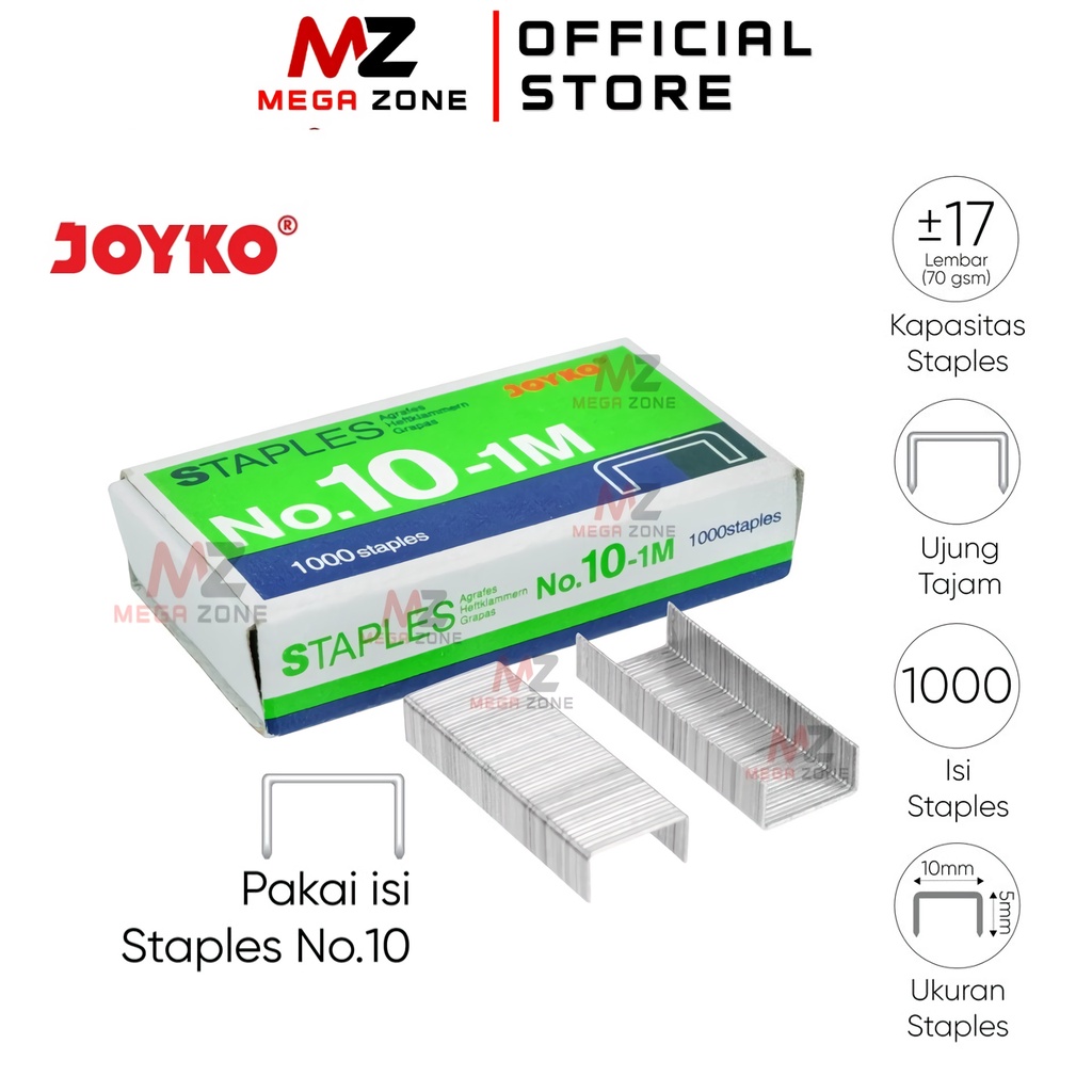 

Isi Staples Joyko No 10-1m Refill Stapler Jepretan Hekter 10 Tembak Stepler Kecil Murah Steples Hd