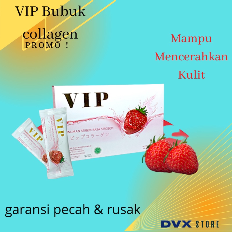 

VIP Collagen Bubuk Minuman Serbuk Rasa Strawberry Power Drink