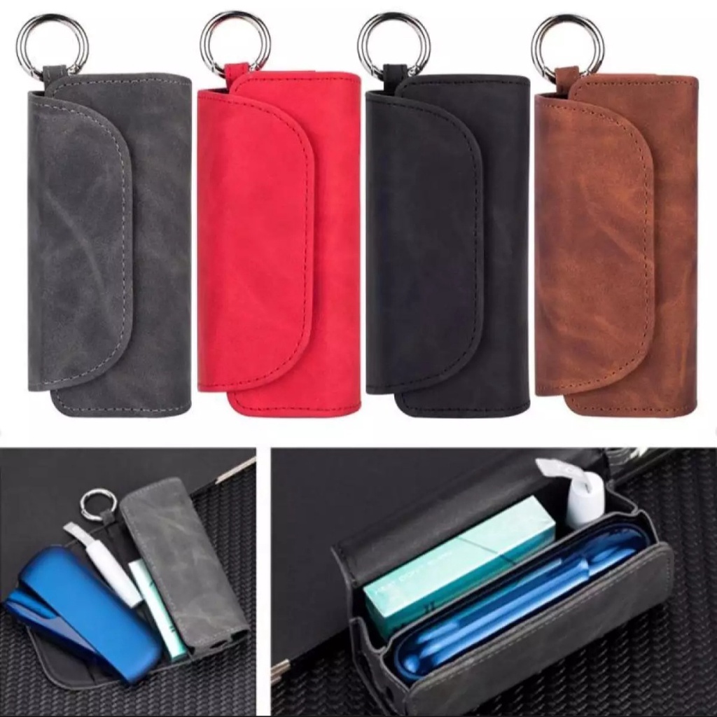 3 Duos Leather Case Protective Bag Holder Elegant fungsional