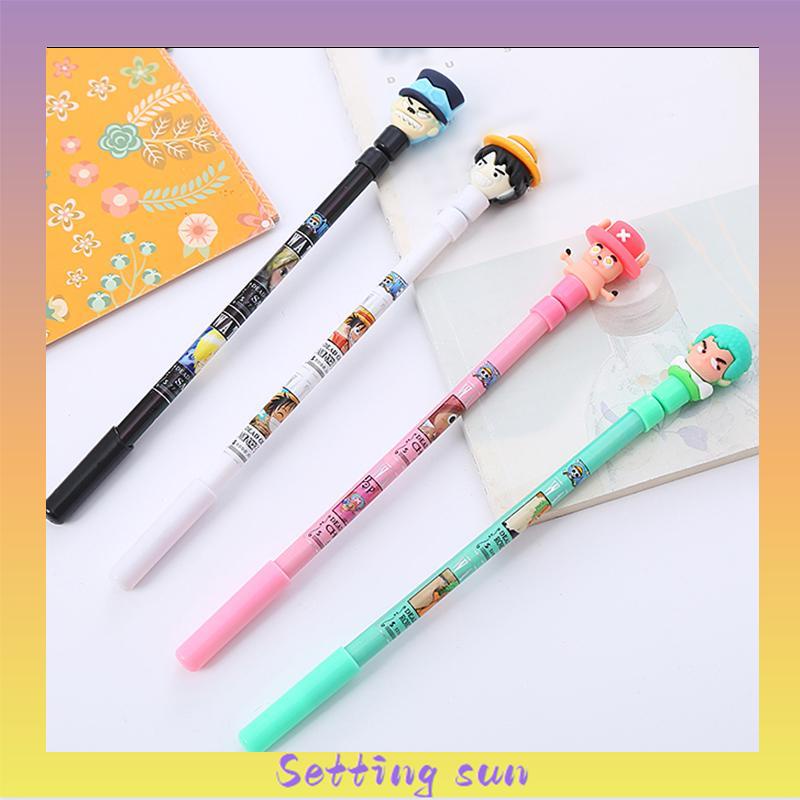 Spinning Pen Pulpen Putar Karakter Anti Stress Pena Mainan Anak Spinner Balance One Piece TN