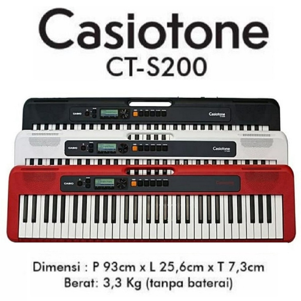 Keyboard Piano Casio CTS 200 / CT-S200 / ORGAN CASIO CTS200 ORIGINAL