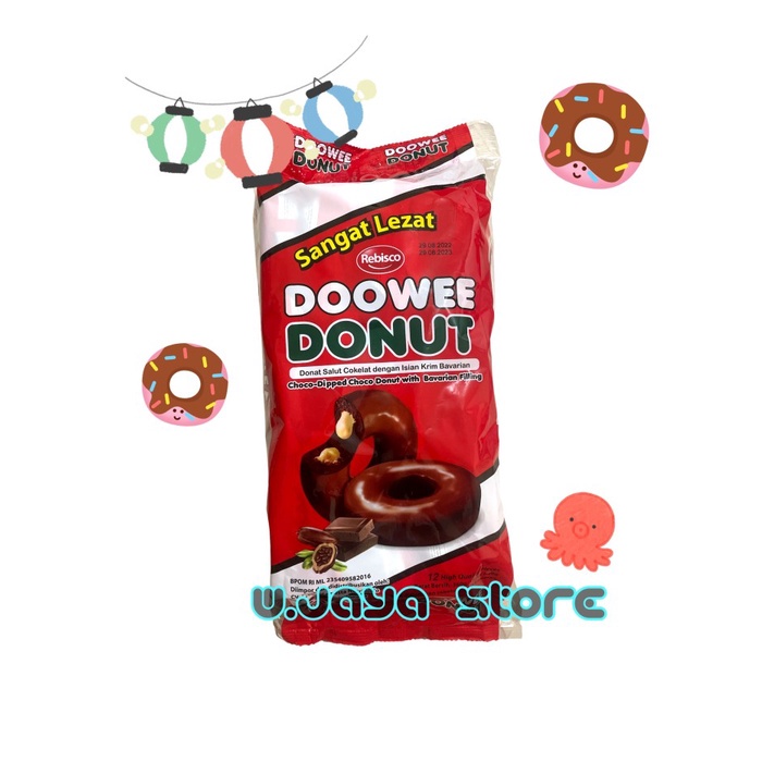 Doowee Donut Coklat / Strawberry with Bavarian Cream