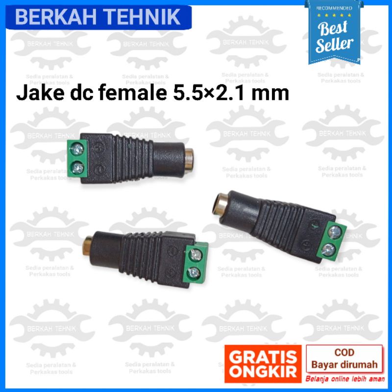 Jual Konektor Jack Dc Male Female Connector Kamera Cctv Jek Konektor