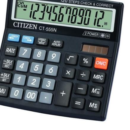 

Trend - Calculator Citizen CT 555 Warna Pastel Kalkulator CITIZEN 555N 555 N 12 DIGIT CHECK ULANG CHECK CORRECT ~