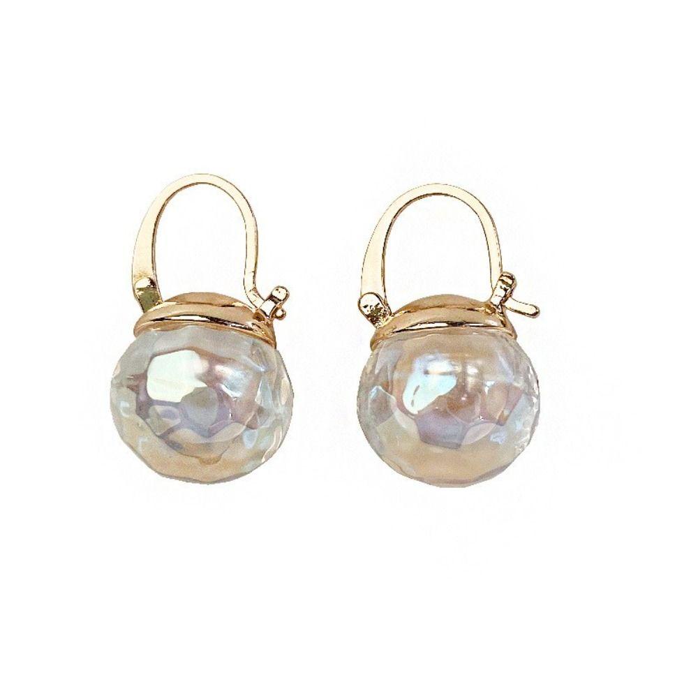 Mxbeauty Glazed Bead Earrings Elegan Desain Feminim Rasa Temperamen Hadiah Perhiasan Pernikahan Untuk Her Anting Gaya Korea