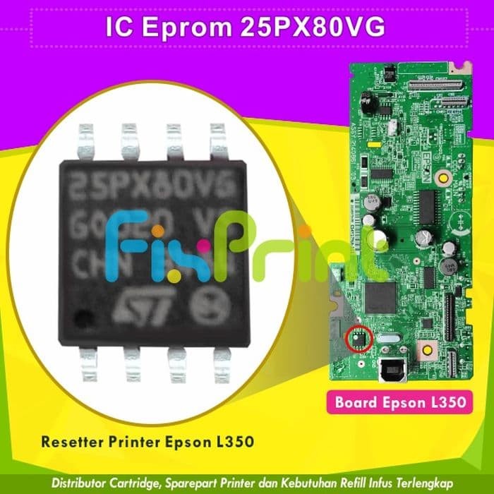 IC Eprom Epson L350, Reset Printer Epson L350 murah
