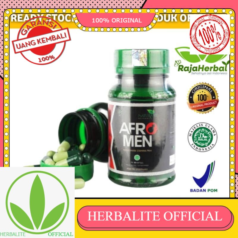 100% ORIGINAL 100% ORIGINAL AFROMEN ASLI ORIGINAL OBAT HERBAL STAMINA LELAKI DALAM BERCINTA TERDAFTA