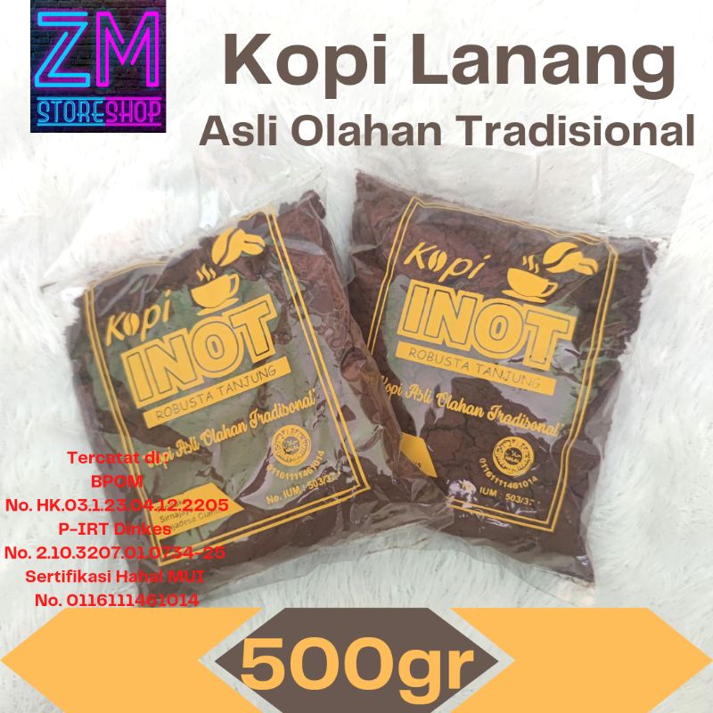 

Kopi Lanang Kopi Inot Kopi Asli Khas Ciamis Olahan Tradisional Kemasan 500g