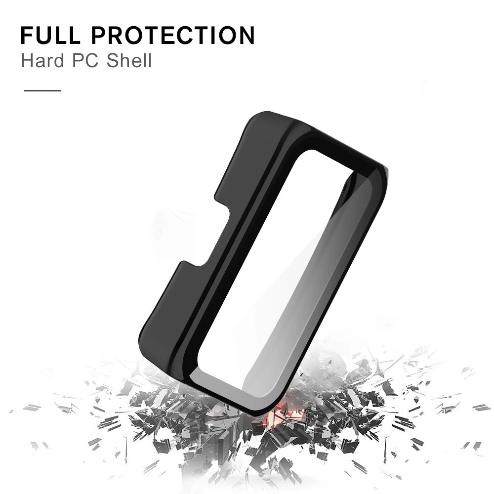 Huawei Band 6/7 PC Frame + Tempered Glass Protective Case Honor Band 6 2 in 1 Hard Screen Protector