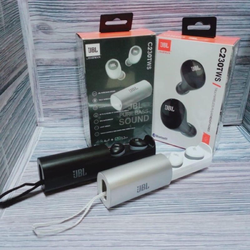 Headset Bluetooth JBL C230 Tws Wireless Touch Earphone