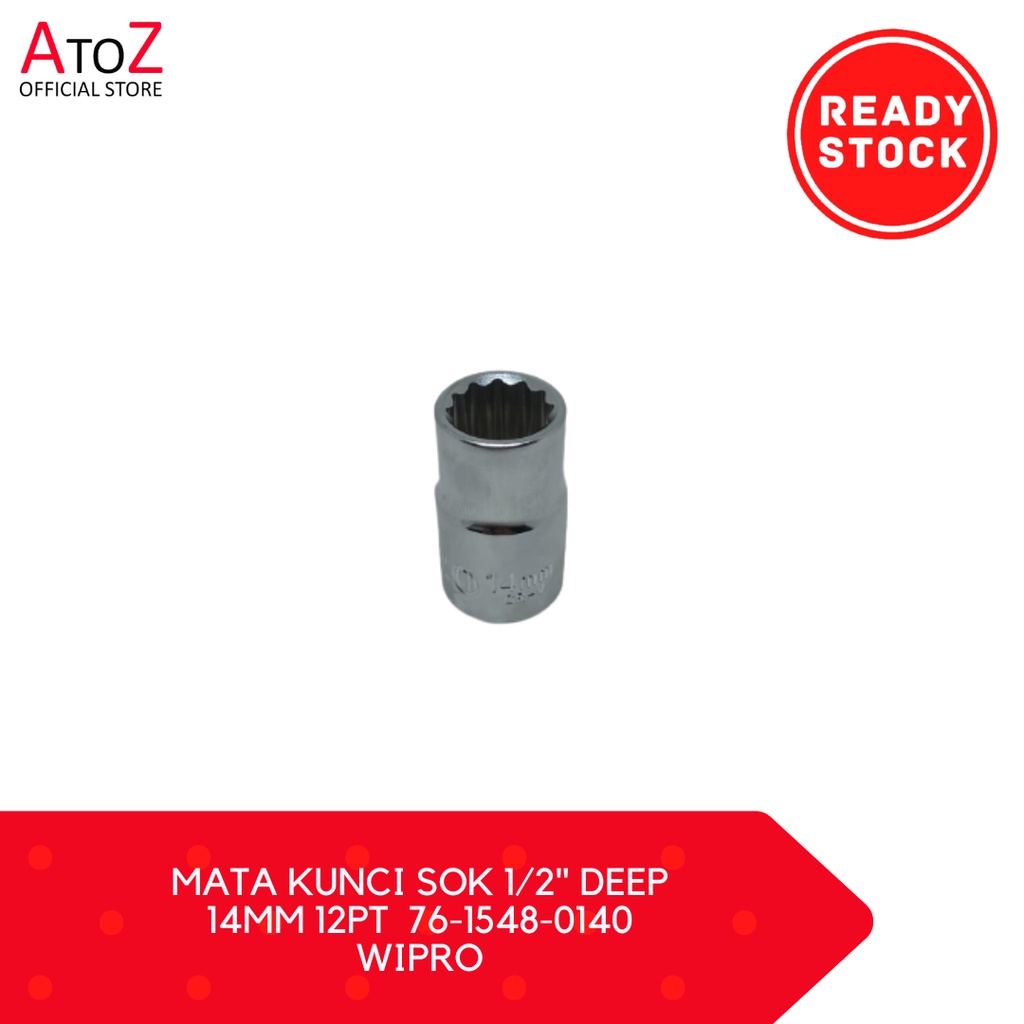 MATA KUNCI SOK 1/2" DEEP 14MM 12PT  76-1548-0140 WIPRO