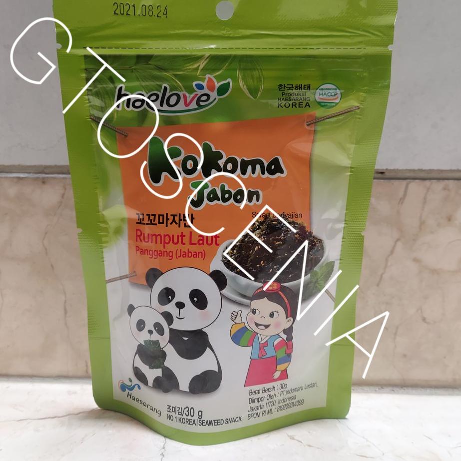 

Terlaris Today RUMPUT LAUT PANGGANG KOKOMA JABAN HAELOVE MADE IN KOREA murah