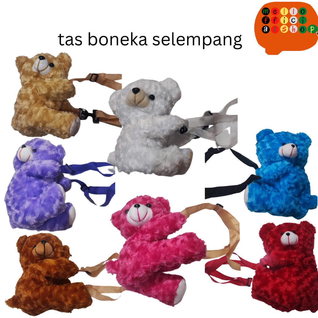 tas boneka teddy bear Merangkul selempang anak Masuk HP Bahan Bulu Korea YUMI beruang lucu Wanita te