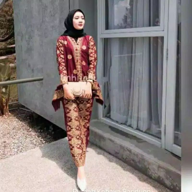 SETELAN ROK BATIK SONGKET PALEMBANG PREMIUM