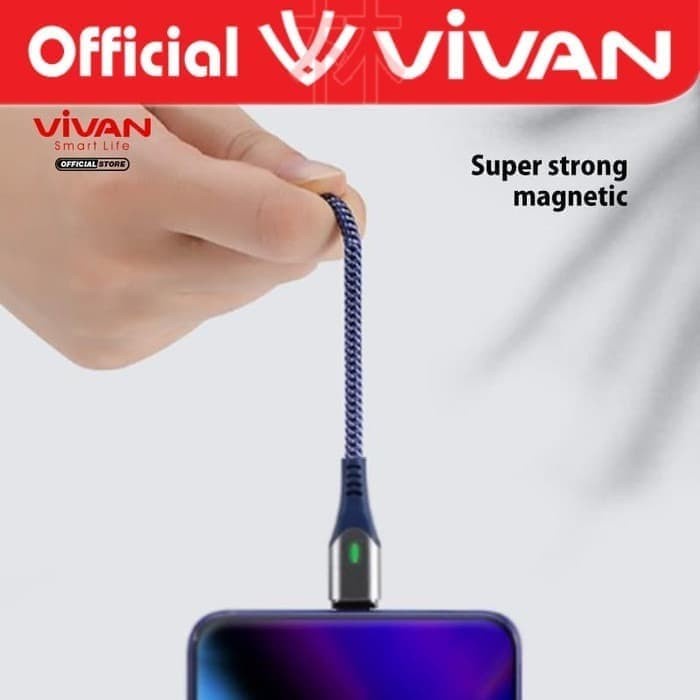 Kabel Vivan Type-C Magnetic MGC100 Quick Charge 3A