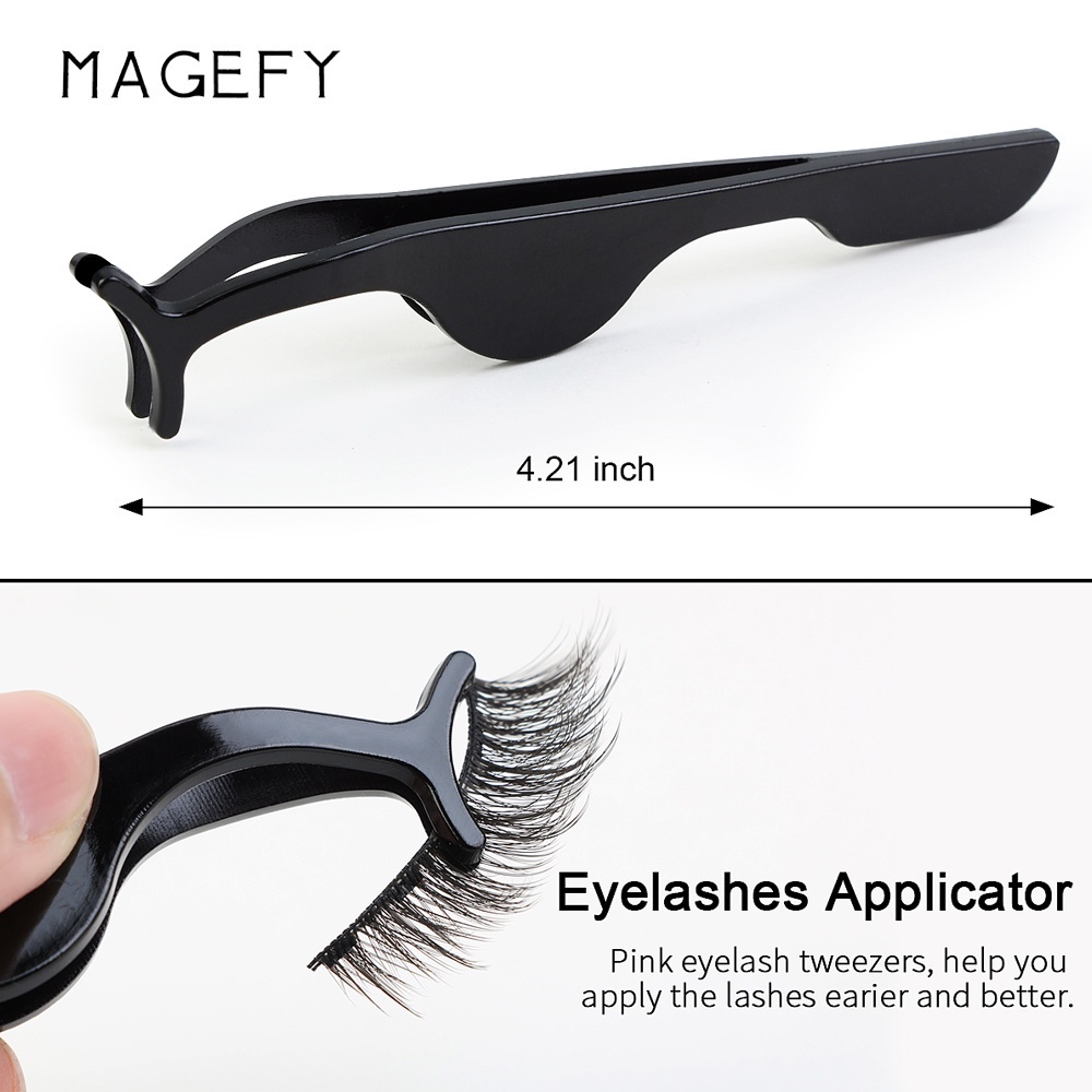 MAANGE5485 Eyelashes Curler Pinset Palsu Bulu Mata Hitam Fake Makeup Accessories