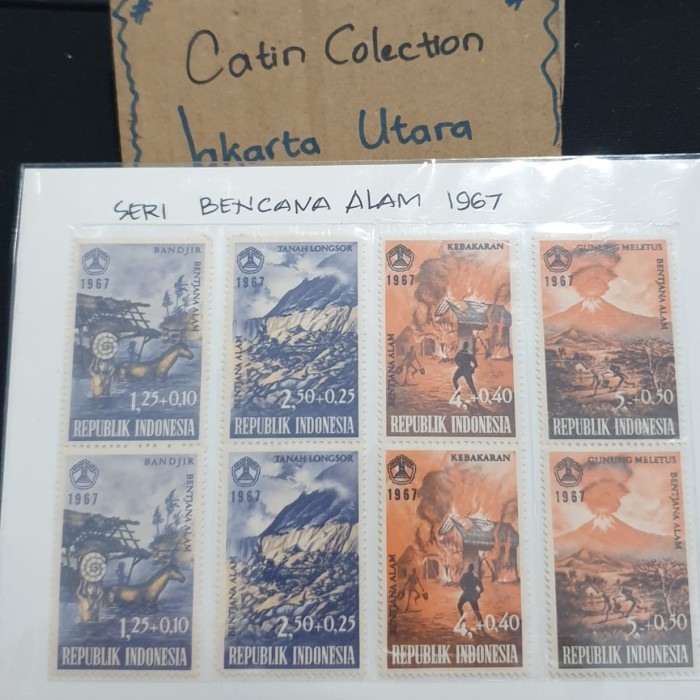 

Unik 1Set Perangko ( 8Pcs ) Seri Bencana Alam Tahun 1967 Kondisi Baru/Mint Sale!!!