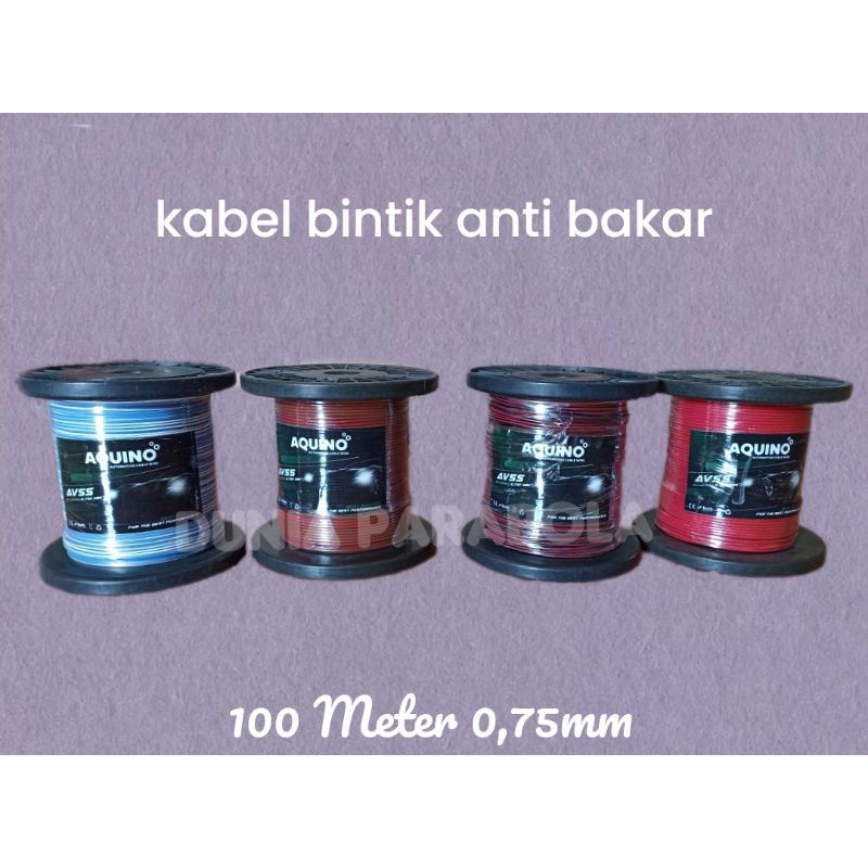 Kabel bintik anti bakar 100 meter 0,75mm AQUINO