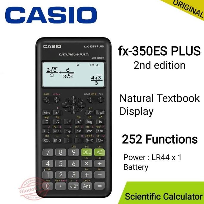 

CASIO KALKULATOR / CALCULATOR SCIENTIFIC FX-350ES PLUS E8576TRB