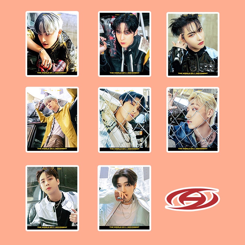 100pcs / set Stiker ATEEZ THE WORLD EP.1 Untuk Dekorasi Diary / Koper