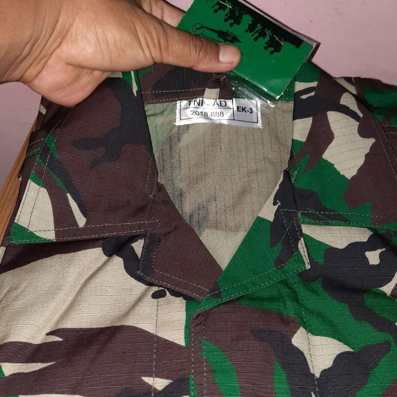 BAJU PDL TNI AD BAHAN SRITEX TERBARU