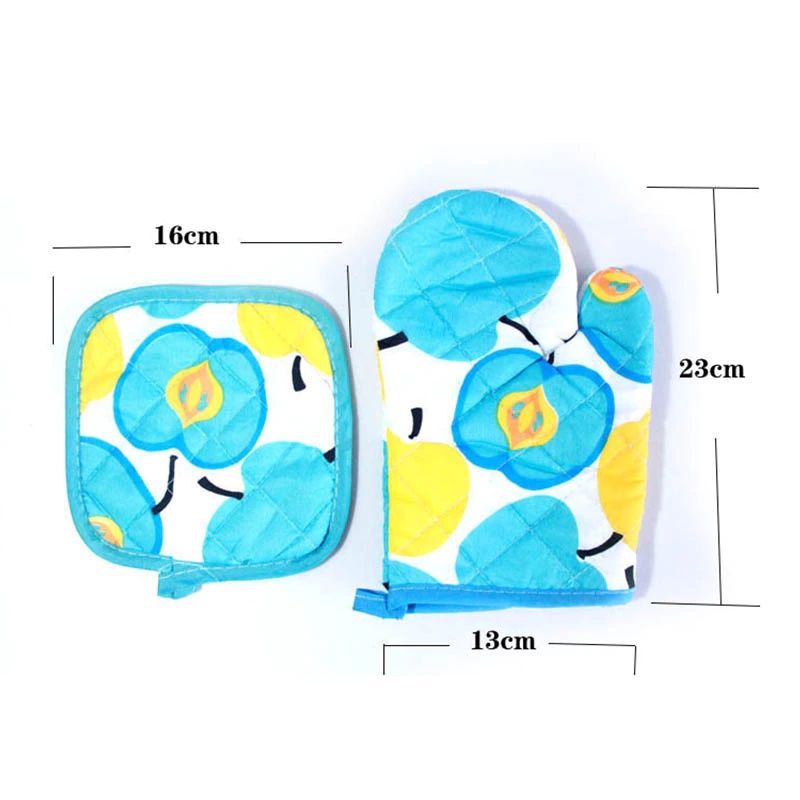 Sarung Tangan Oven plus bantalan Gloves Tahan Panas Warna Random