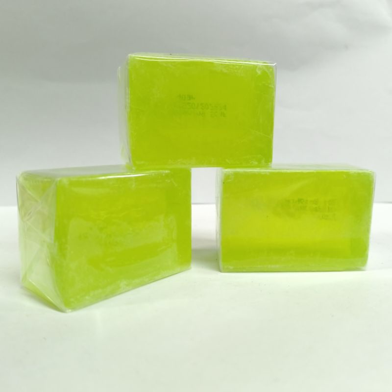 3pcs Sabun Hijau Polos Brightening soap Melon