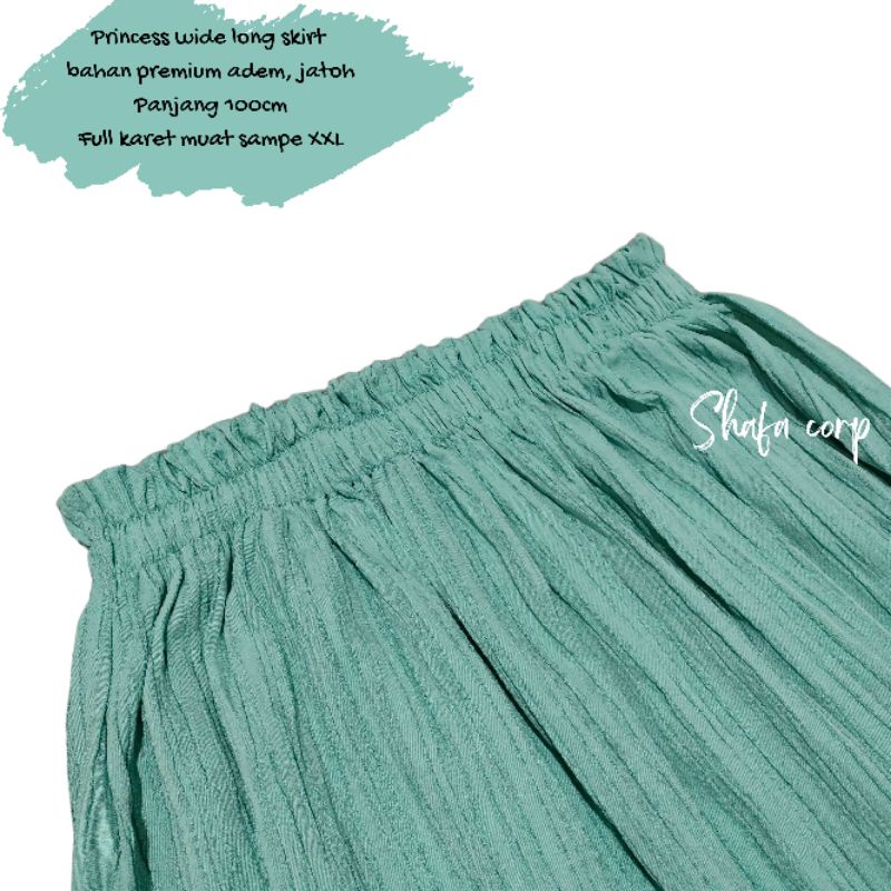 ROK PRINCESS WIDE LONG SKIRT PREMIUM MURAH