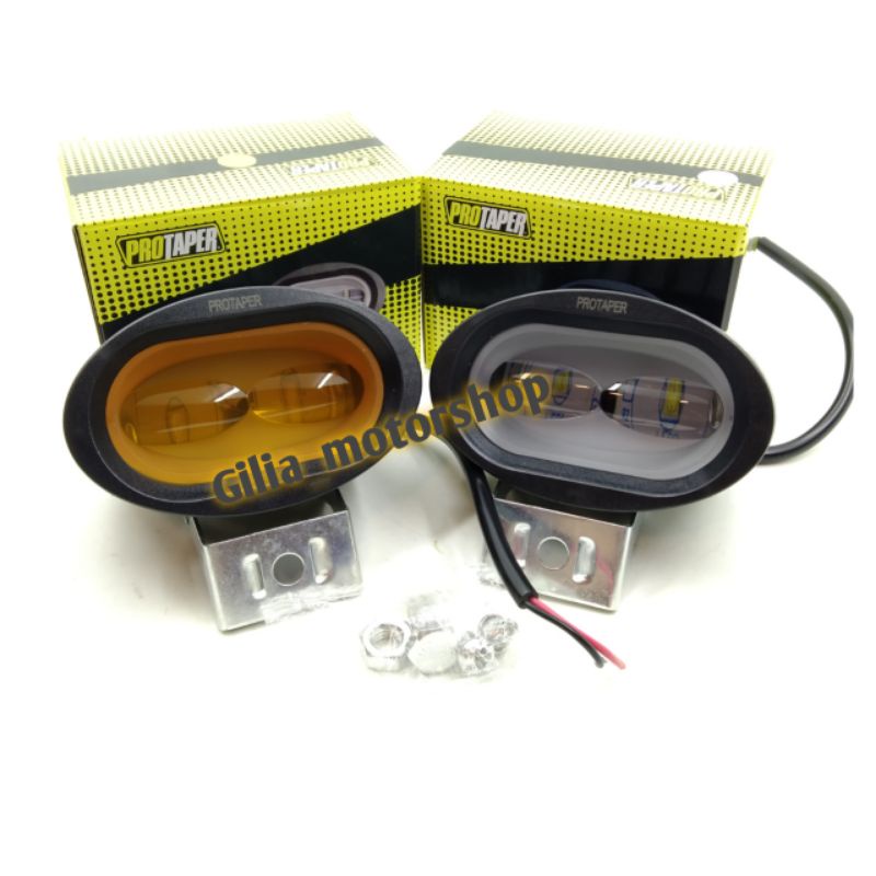 lampu tembak Sorot owl cree 2 LED Kuning &amp;putih Universal