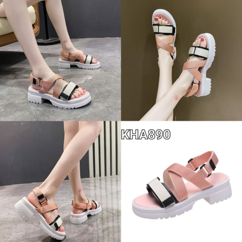 Sandal Velcro Trendy korea shoes KHA890