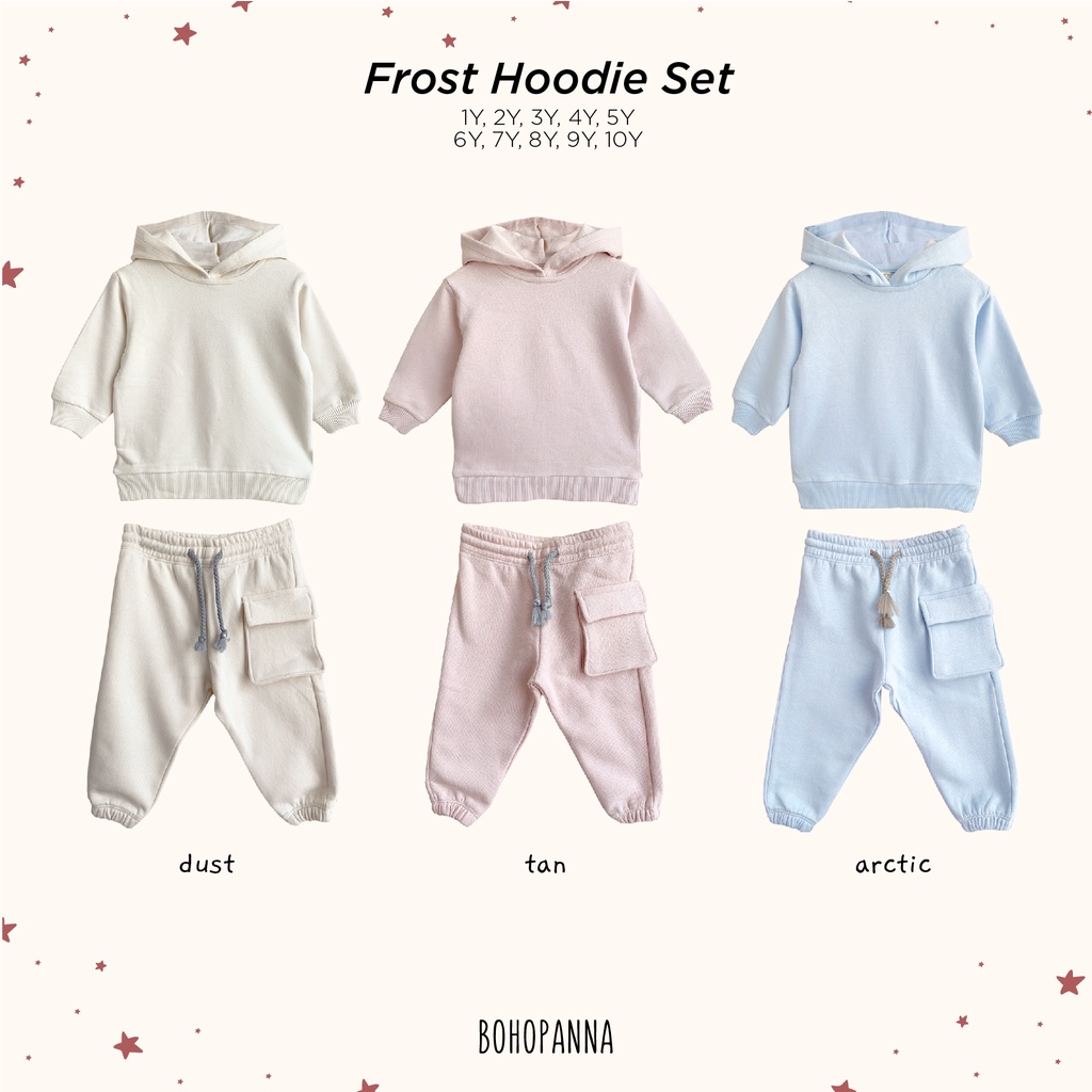 Bohopanna Frost Hoodie Set | Set Hoodie Anak