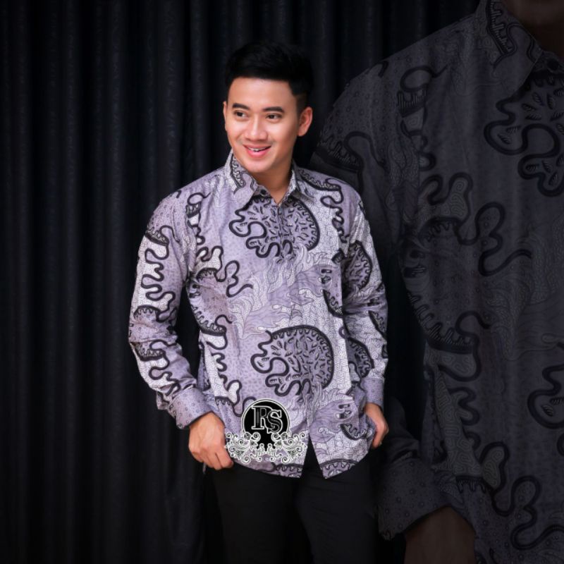 KEMEJA BATIK PRIA LENGAN PANJANG M.L.XL.XXL