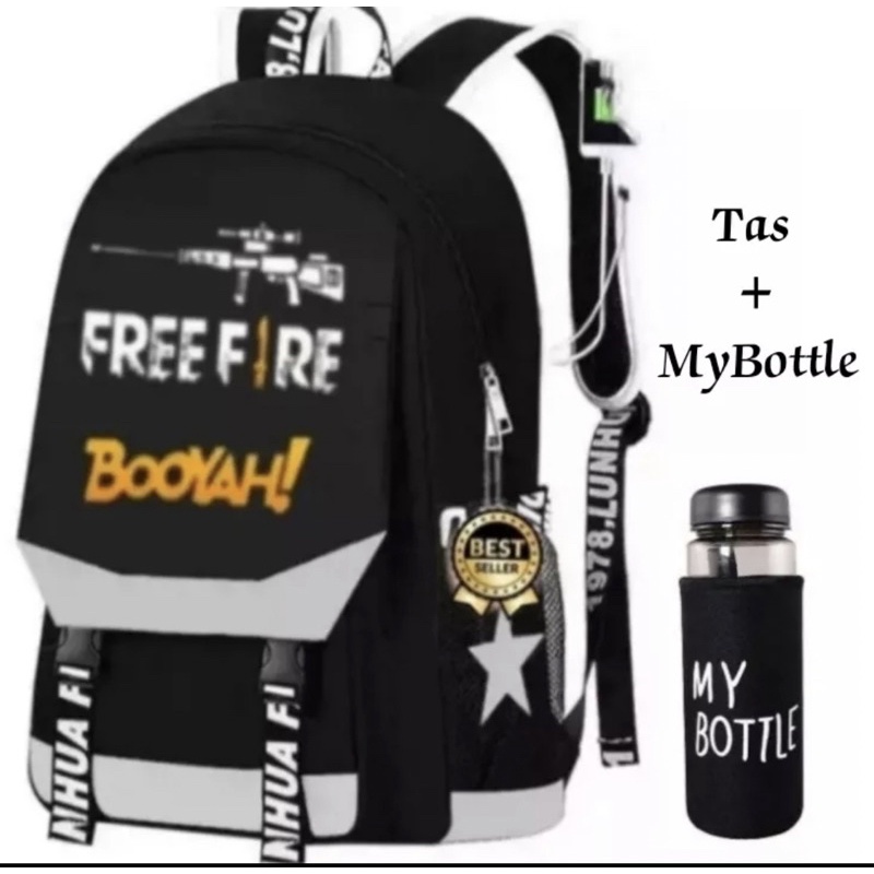 tas ransel anak free fire booyah gratis my botole kaca