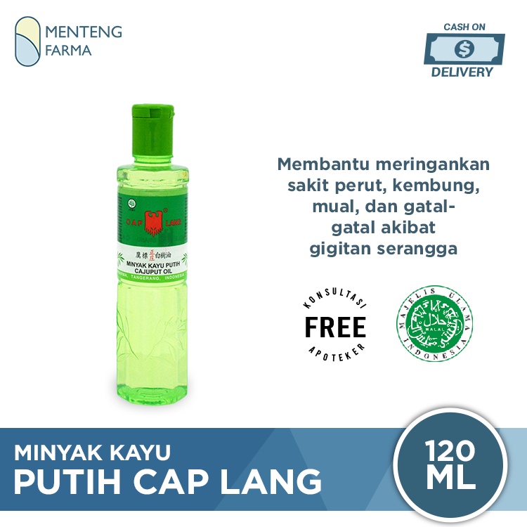 Minyak Kayu Putih Cap Lang 120 mL - Pereda Kembung dan Masuk Angin