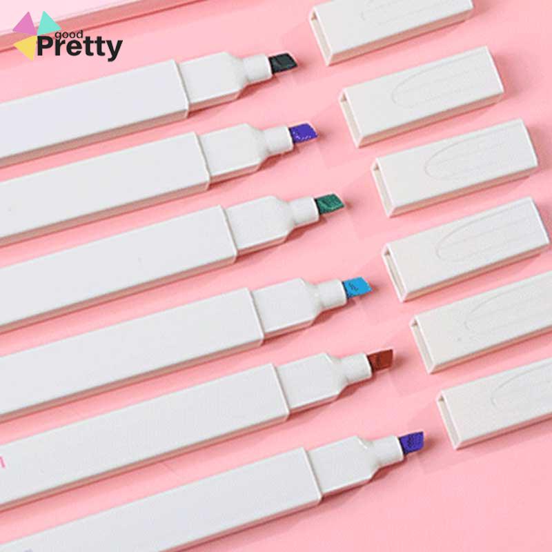 COD multicolor pena stabilo siswa 6PCS/set Stabilo / highlighter pastel 6 colors warna - PD