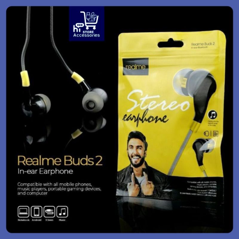 (ba) HF / HEADSET ORIGINAL REALME BUDS 2 GOOD QUALITY