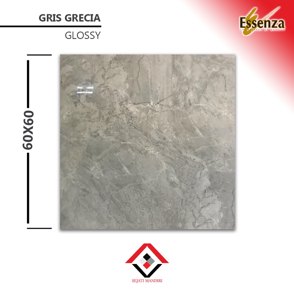 Granit 60x60 - Motif marmer - Essenza Gris Grecia