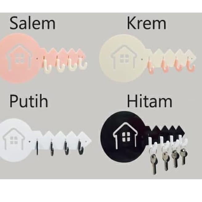 Rak Dinding Tempel Minimalis Unik Gantungan Kunci Tempat Kunci Shabby Chic DIY Minimalis Vintage Mot