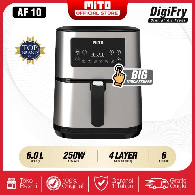Discount MITO Grande Air Fryer DigiFry AF10 Mesin Penggoreng Tanpa Minyak 6L /PERALATAN MASAK SET/PA