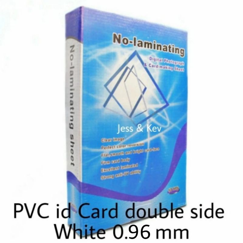 

Kertas PVC Id Card Instan Tebal 0.76mm, 0.96mm White || Bahan Kertas PVC, 25 set