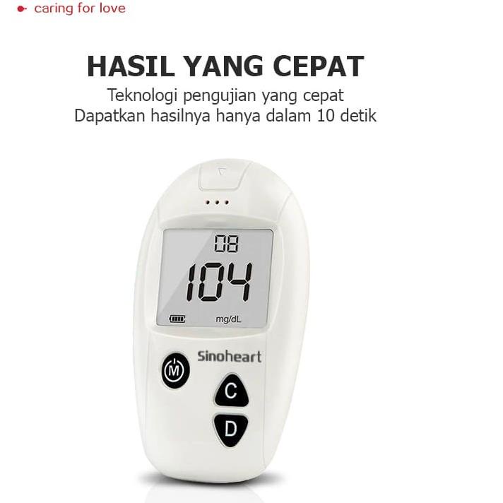 Alat Cek Gula Darah | Alat Ukur Gula Darah Sinocare Safe-Accu