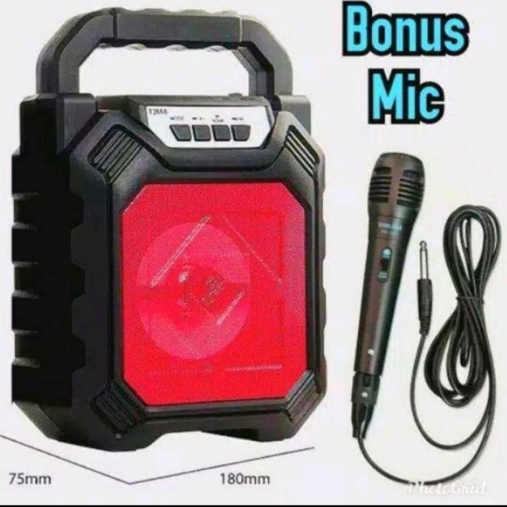 Termurah dan terbaik Spiker Bluetoth Plus Mic Mikrofon Karaoke J668 ??