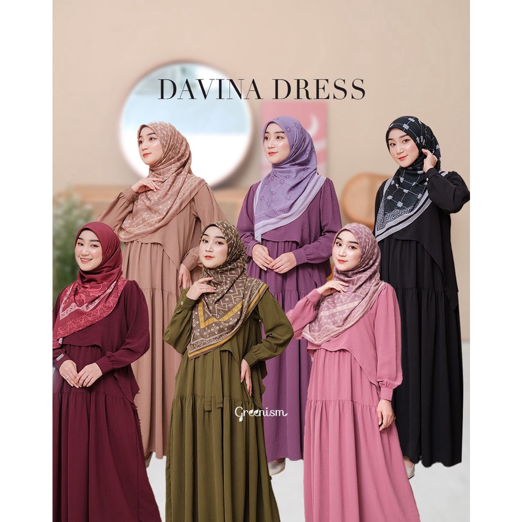 Greenism Davina Dress Quality Premium Syari'i