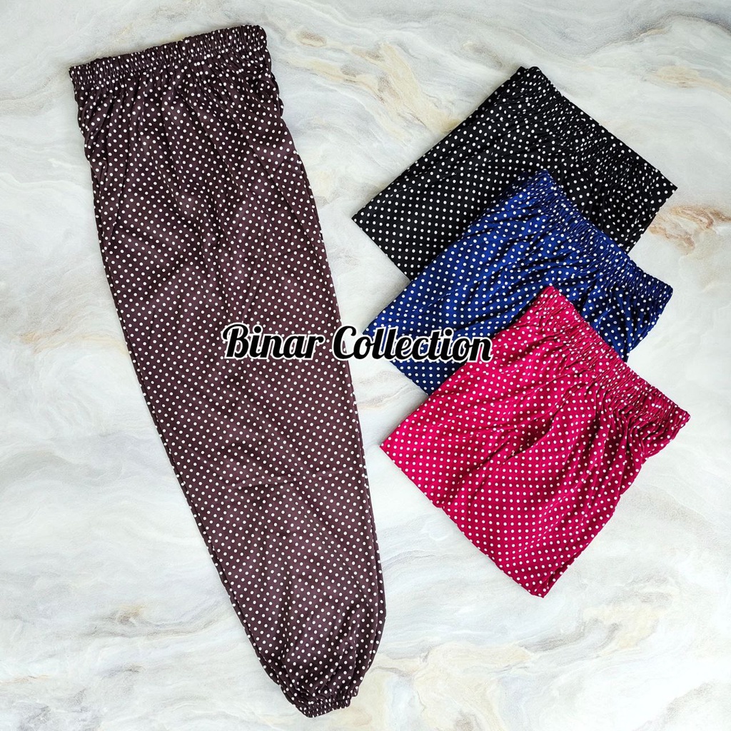 KR 06- Celana panjang wanita kerut legging leging kerut bawah koran XL 3L Jumbo motif / dalaman wanita joger strit panjang