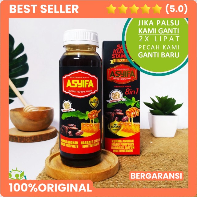 

Sari Kurma Penambah Stamina plus 8in 1 Asyifa terlaris