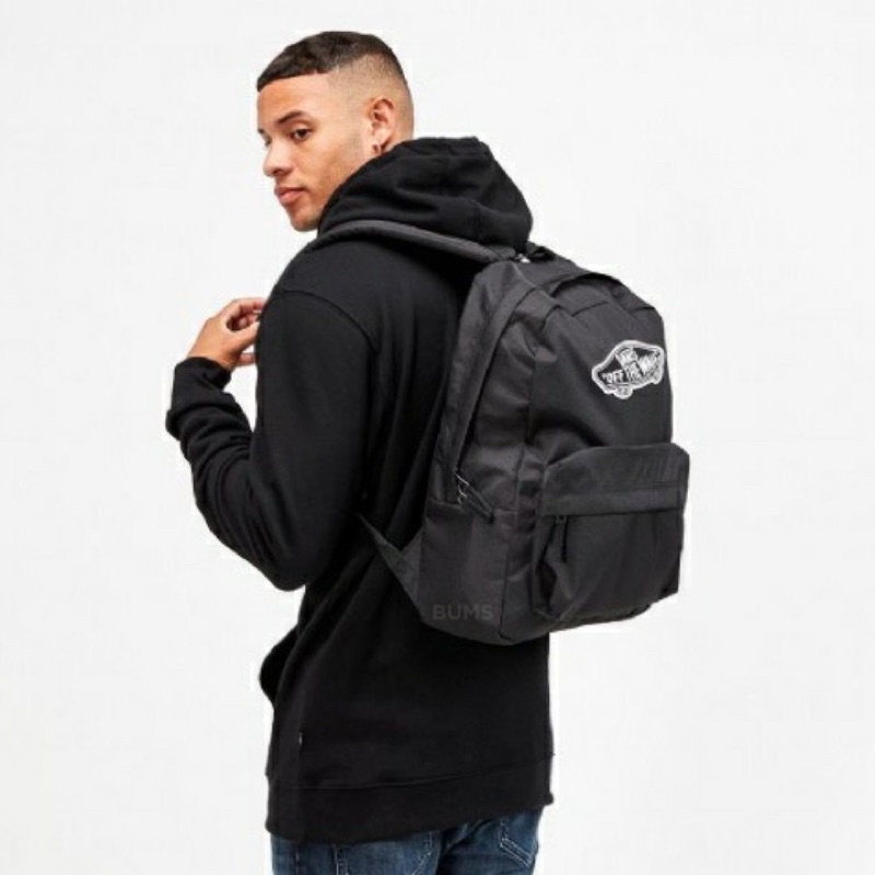 VANS BACKPACK REALM BLACK ORIGINAL BNWT