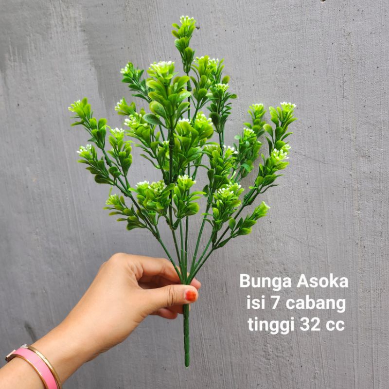 Bunga Asoka Mini Plastik